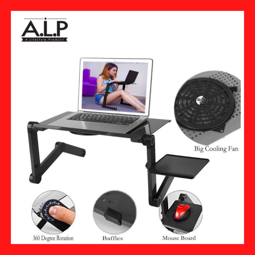 ALP 360 Adjustable Foldable laptop table / Portable ( LT002 ) With One ...