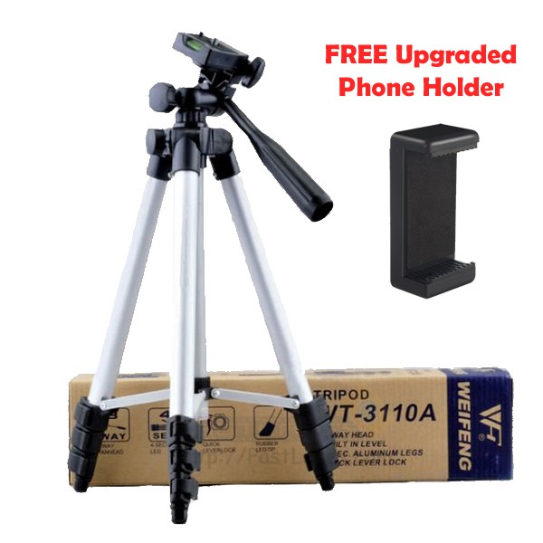 Weifeng Wt 3110a 3110 3120 Portable Lightweight Tripod Free Phone Holder Shopee Singapore 7411