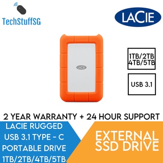 LaCie Rugged 5TB External USB-C, USB 3.1 Gen 1 Portable Hard Drive  Orange/Silver STFR5000800 - Best Buy