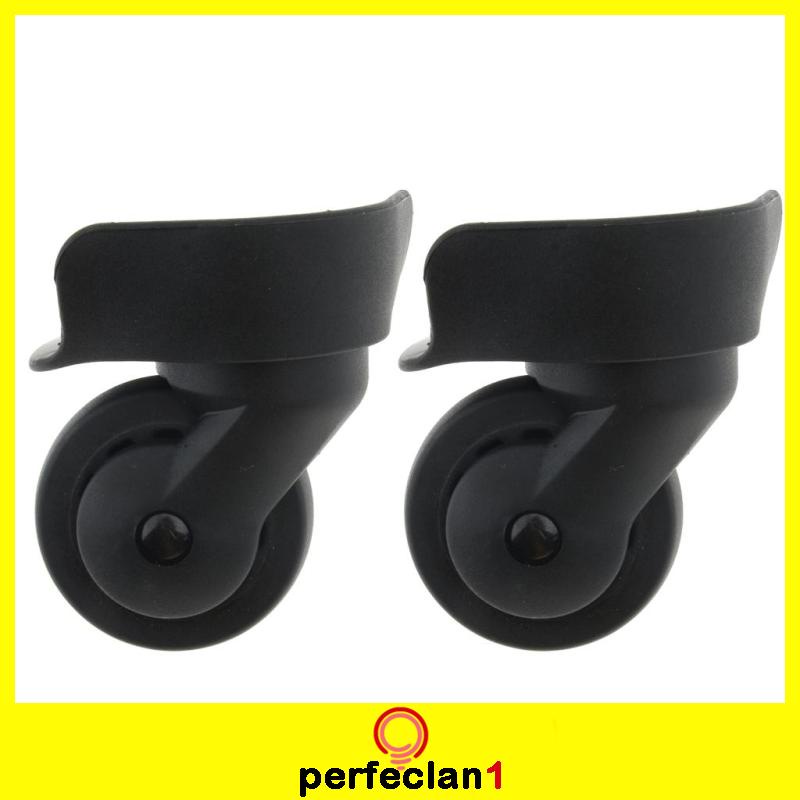 [perfeclan1] 2pcs Universal Swivel Suitcase Luggage Casters Replacement