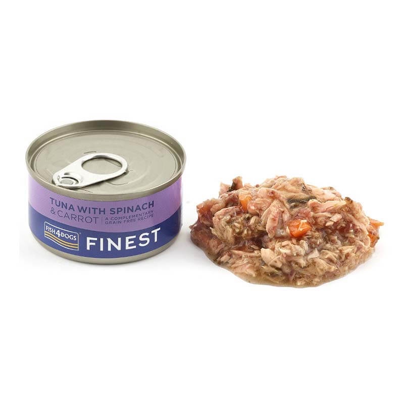 Fish 4 Dogs Finest Tuna With Spinach Carrot Grain Free 85g Shopee Singapore