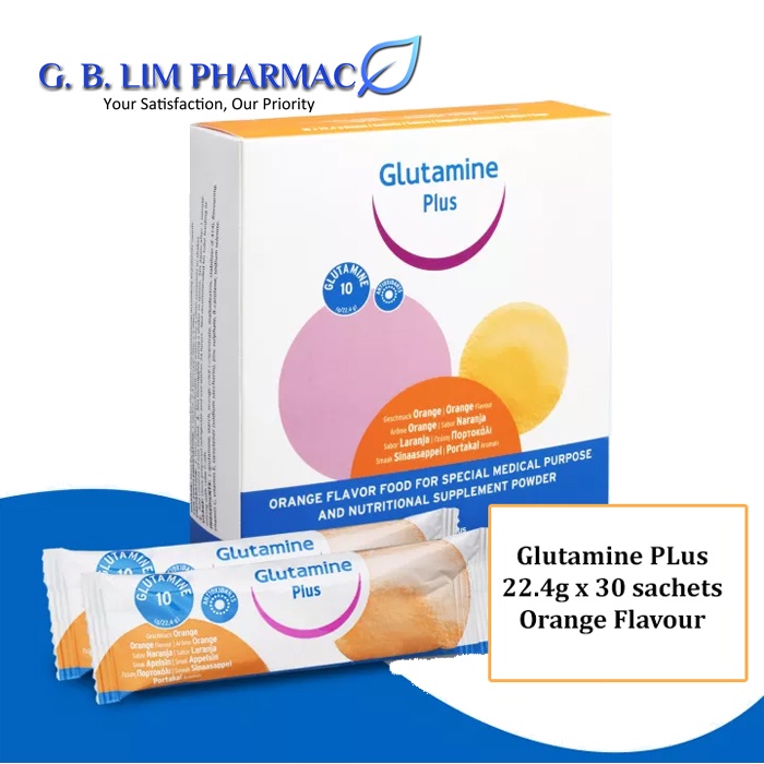 (EXP: 30-4-2026 ) Fresenius Kabi Glutamine Plus Orange 22.4g x 30 ...