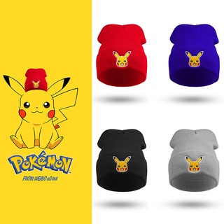 Pokemon Pikachu Bonnet Caps Casual Hip Hop Knitted Cap Unisex Outdoor Warm  Beanie Hats Cotton Breathable