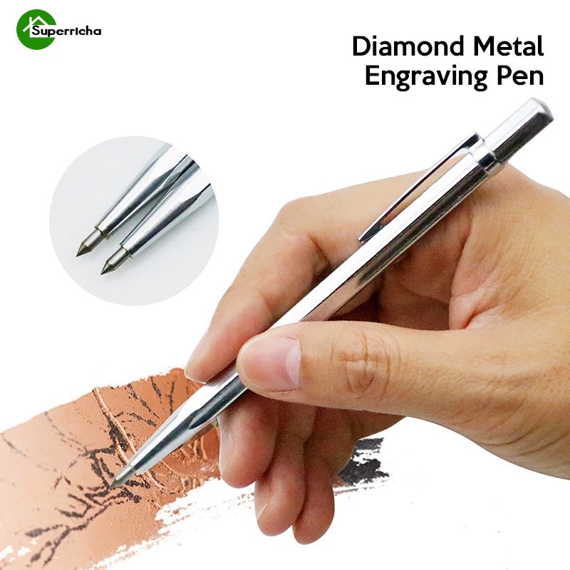 1PC Portable Pocket Diamond Engraving Pen Glass Metal Wood