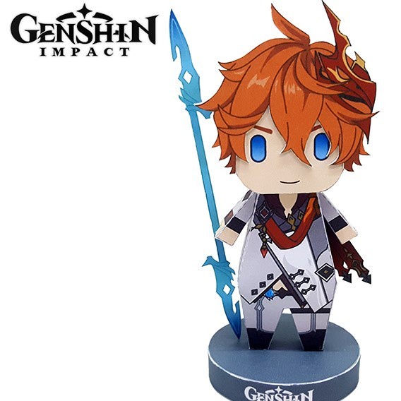 Genshin Impact Childe Papercraft Shopee Singapore
