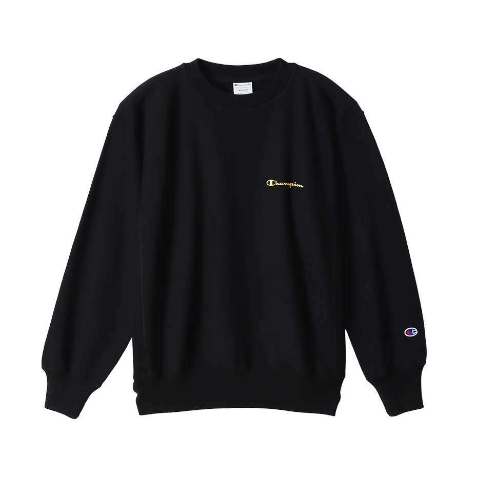 Champion Women's Reverse Weave Crewneck Sweatshirt in Midnight Black ...