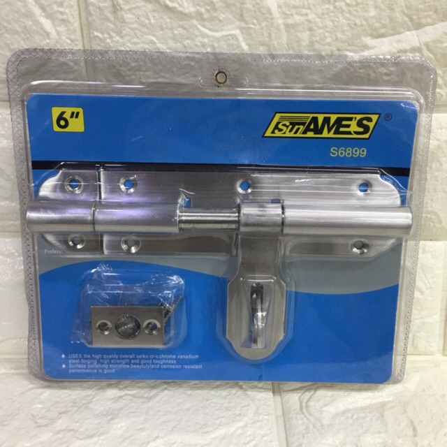 304 stainless barrel bolt with lock hasp Shopee Singapore