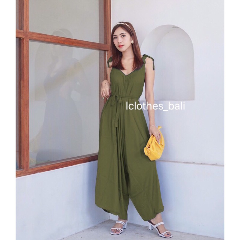 Jumpsuit POLOS JP001 JUMPSUIT BALI RAYON PREMIUM JUMPSUIT Earloop Shopee Singapore