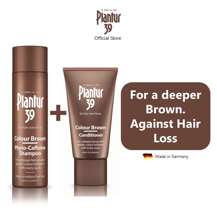 Plantur 39 Colour Brown Shampoo & Conditioner Set For a breathtaking
