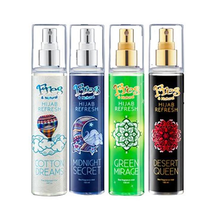 Fres & Natural Spray Cologne Hijab Refresh Midnight Secret Botol 100 ml x2 - Gambar 4