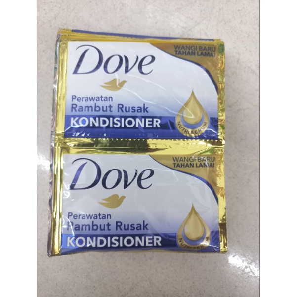 Dove Shampoo/Conditioner sachet 9mlx12 pcs Shopee Singapore