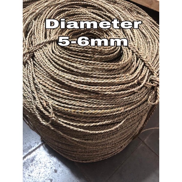 Mendong Rope 5-6mm Rustic Rope Hemp Rope Hrg Per Meter | Shopee Singapore