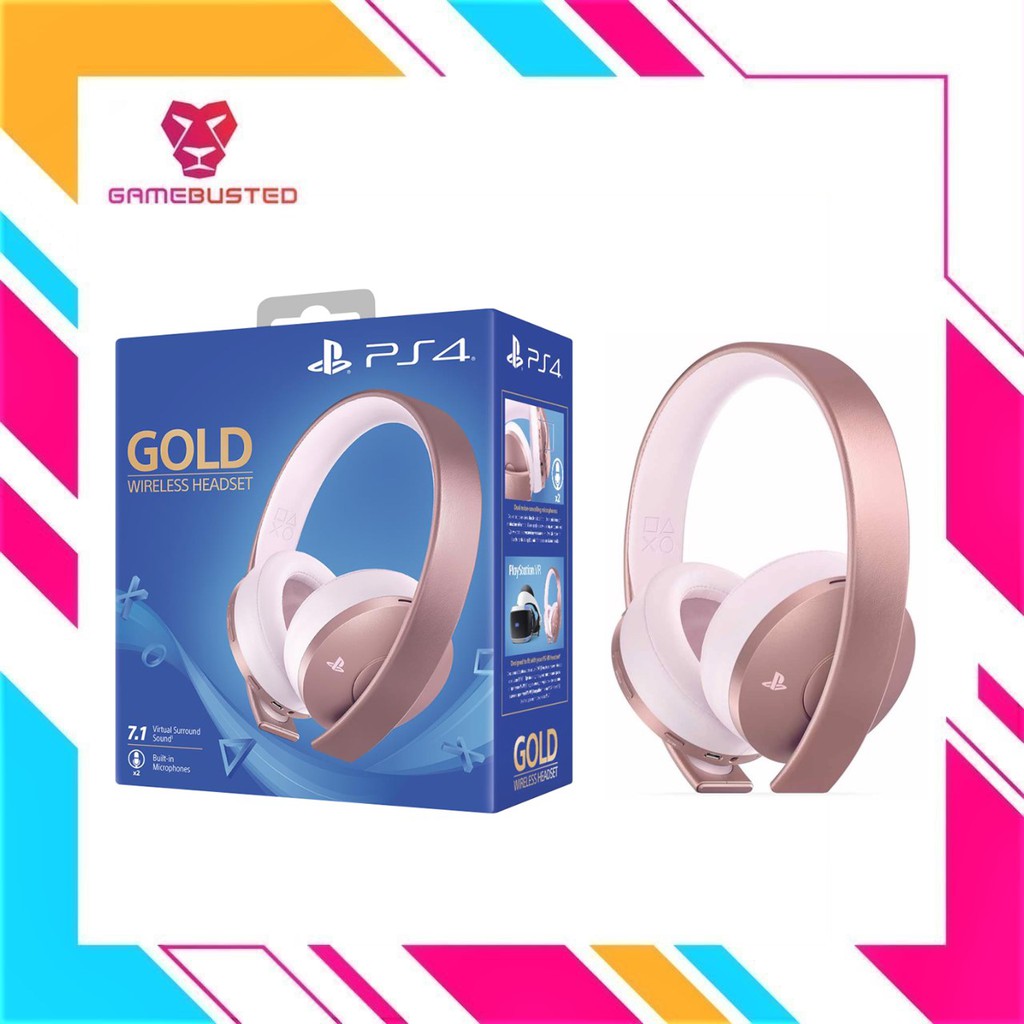 Ps4 rose sales gold wireless headset