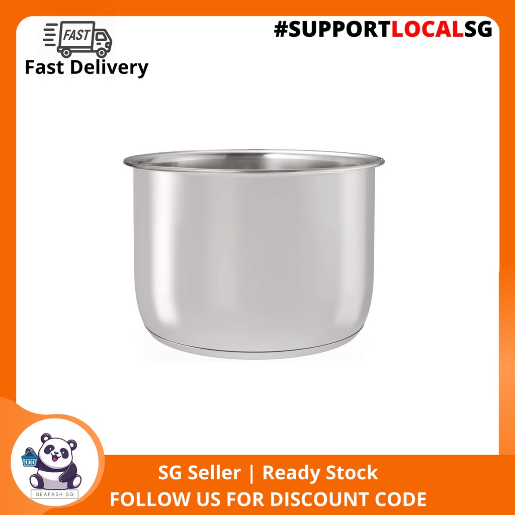 Stainless Steel Inner Pot Replacement Insert Liner Accessory Compatible with Ninja Foodi 6.5 Quart Pressure Cooker