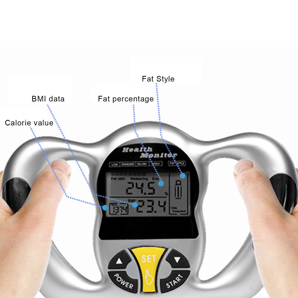 Monitor Measure Handheld Body Fat Measuring Instrument BMI Meter ...