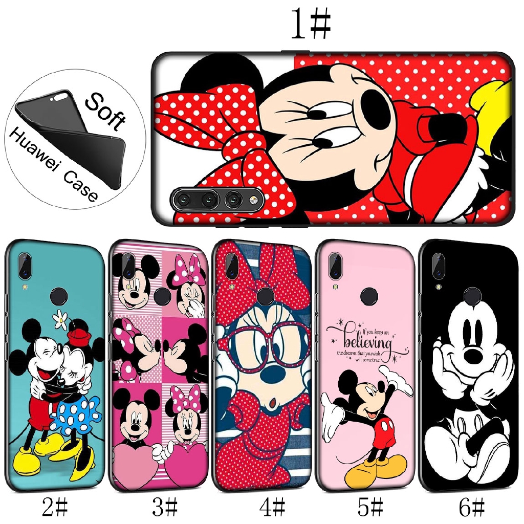 Huawei P30 P20 Pro 10 Lite Soft Tpu Cover Cartoon Mickey Minnie Mouse