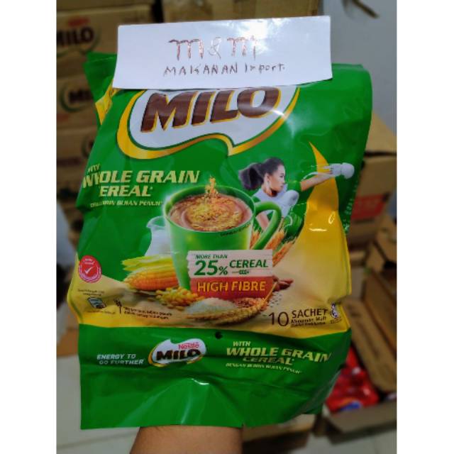 Milo CEREAL Malaysia contains 10 sticks | Shopee Singapore