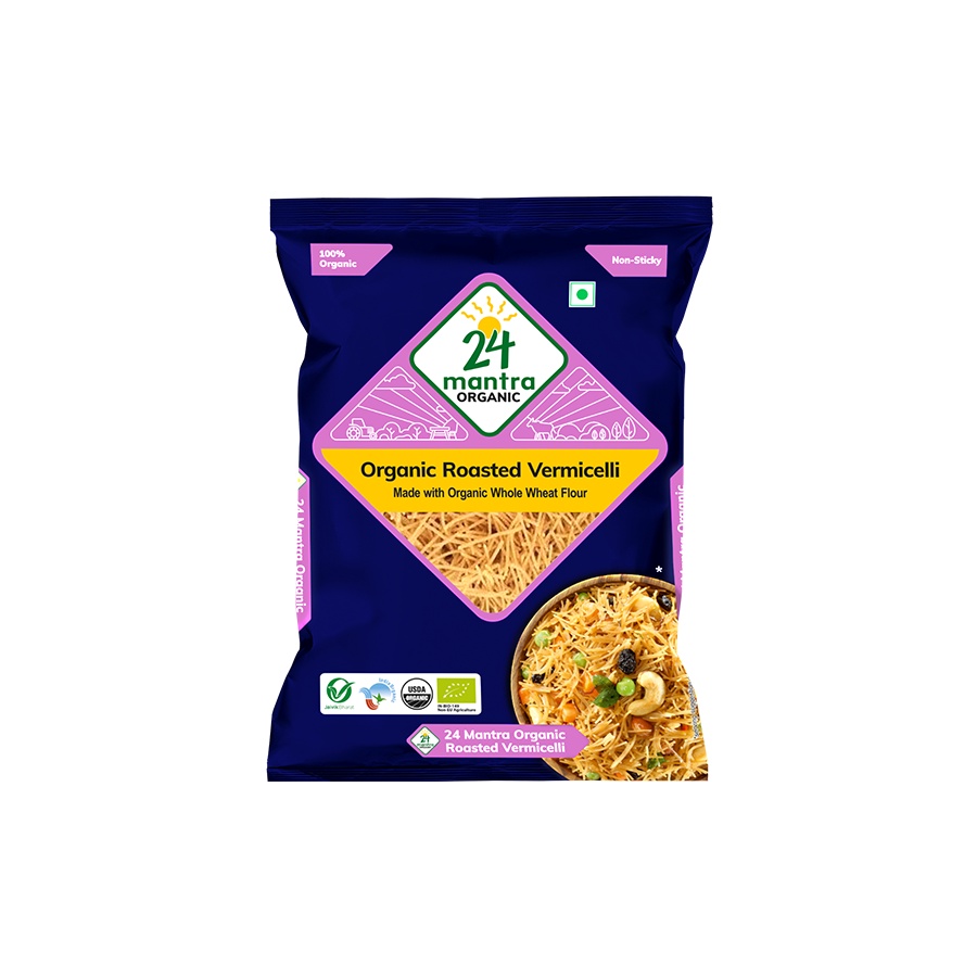 24 Mantra Organic Roasted Vermicelli Made With Whole Wheat Flour 400g