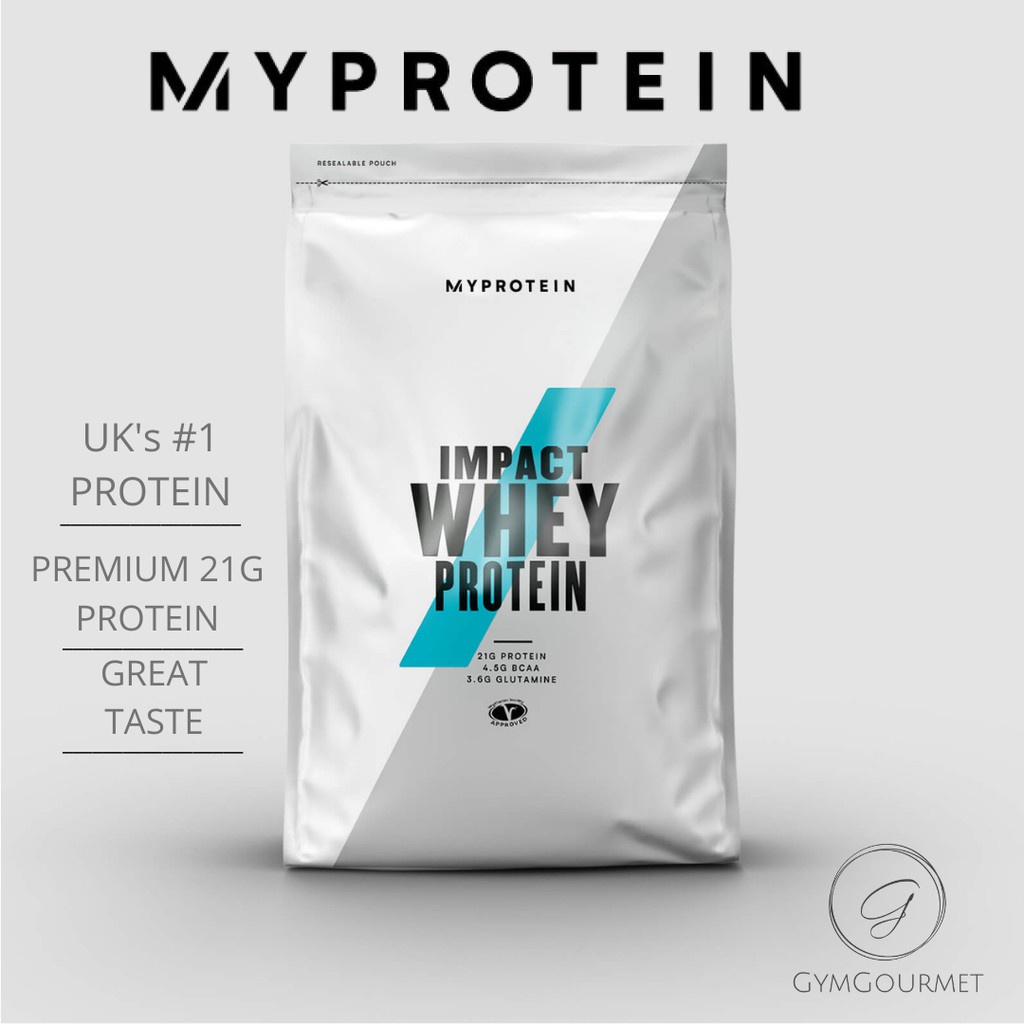 MyProtein Impact Whey Protein Various Sizes and Flavours Shopee