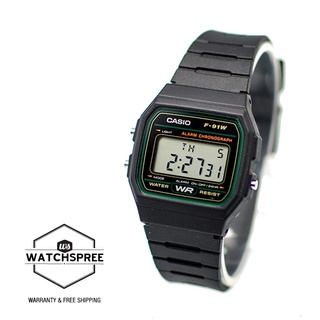 Casio hot sale f91w green