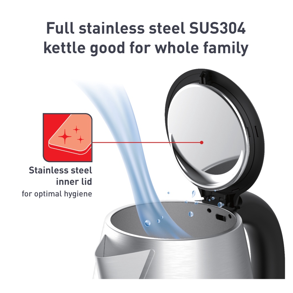 Tefal KI800 1.7L Handy Kettle - Stainless Steel