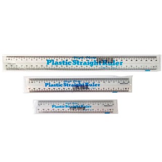 36Pcs Clear Ruler 12 Inch Plastic Rulers Ruler with Inches and