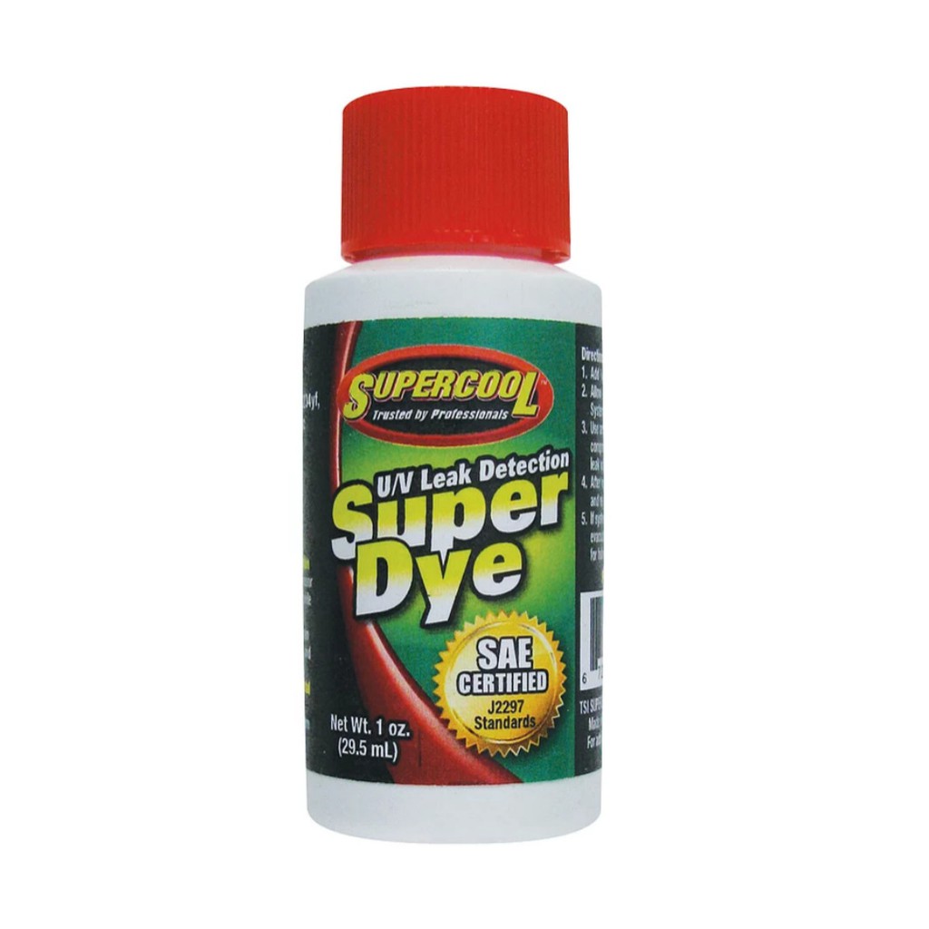 [SUPERCOOL] UV Leak Detection Dye 1oz, Air Conditioner Leak Detector