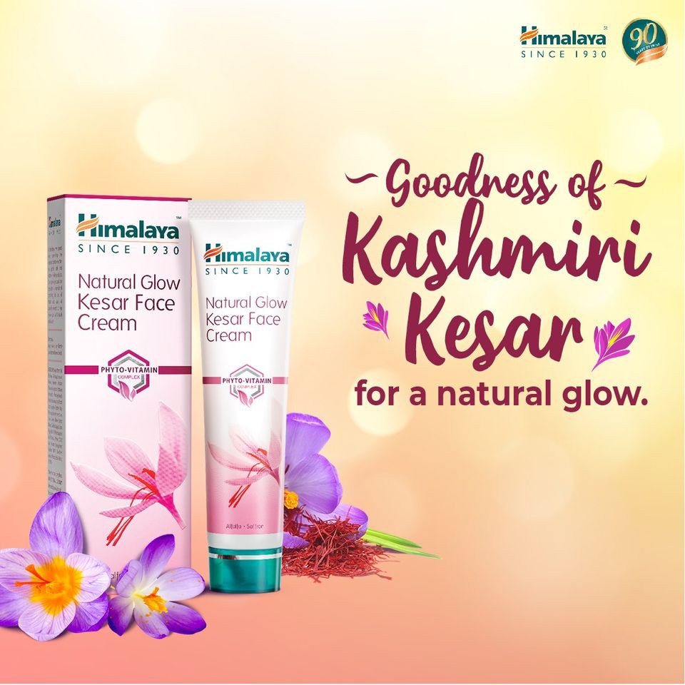 Himalaya Natural Glow Kesar Face Cream with PhytoVitamin Complex (50G