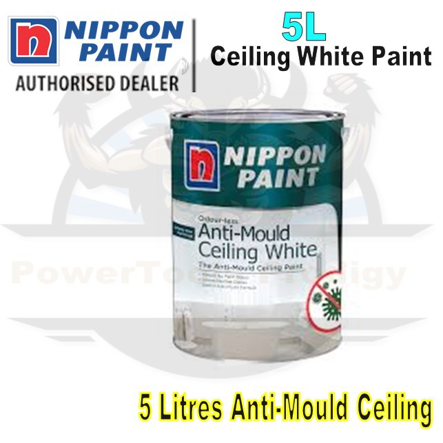 NIPPON PAINT ANTI MOULD CEILING WHITE 5L Shopee Singapore