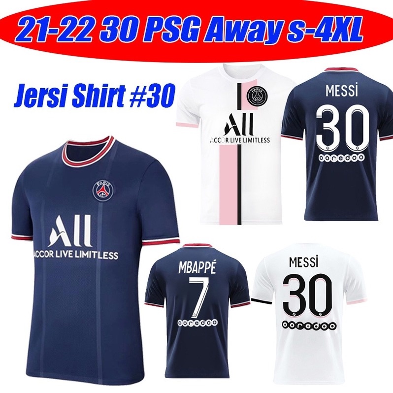 Messi 30 Paris Saint-Germain (PSG) 21/22 Home Jersey - SideJersey