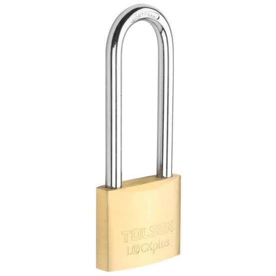 BRASS PADLOCK WITH LONG SHACKLE Tolsen - 55109 | Shopee Singapore