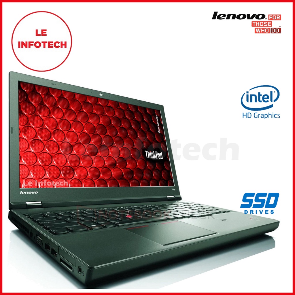 LENOVO ThinkPad T540p 15.6” Laptop Intel Core i5-4300M 2.6GHz 8GB New 240GB SSD WebCam Win10 Pro Free Bag+USB Mouse Used