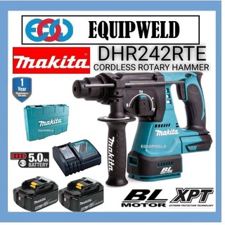 Makita 18V DHR242RTE Cordless Combination Rotary Hammer BRUSHLESS