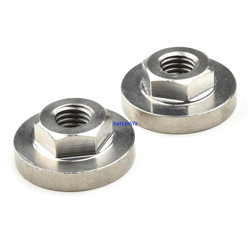BTF 2Pcs M10 Thread Replacement Angle Grinder Inner Outer Flange Nut