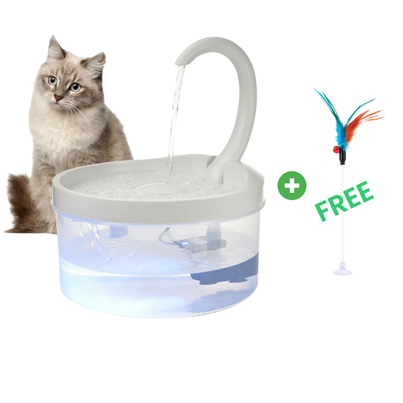 Pet Water Fountain Swan Neck Shaped Cat Water Dispenser USB Charging Automatic Drinking Fountain 2L With LED Light For Cat Dog Shopee Singapore