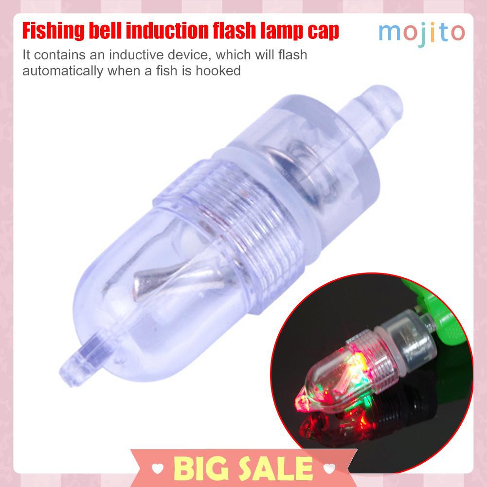 Mojito❥LED Night Fishing Rod Tip Light Smart Sensor Bite Alarm Lamp Fishing  Gear