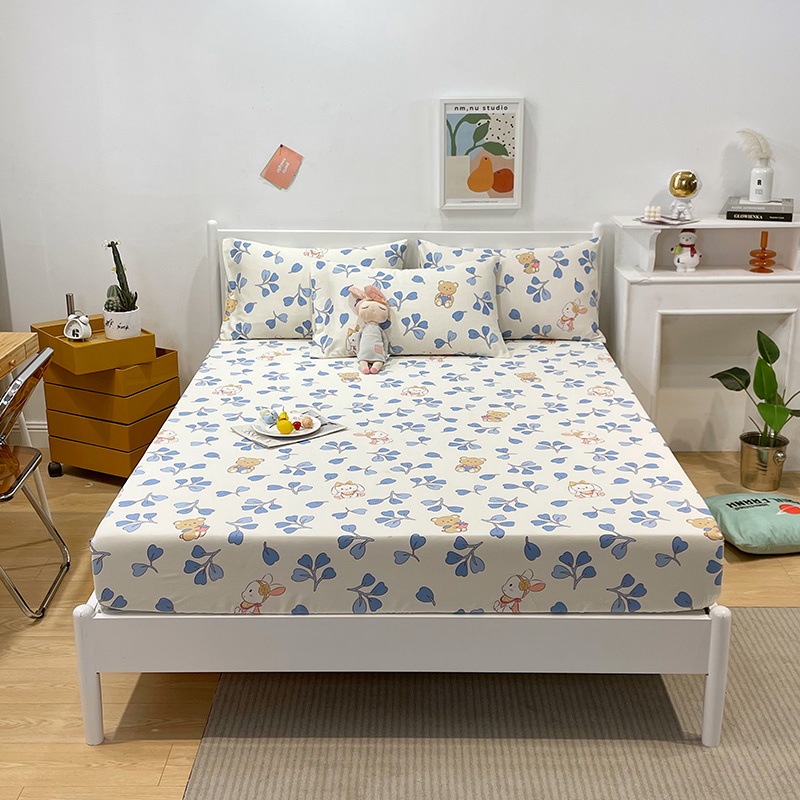 100 cotton cartoon bedsheet pillowcases soft fitted bedsheet cute