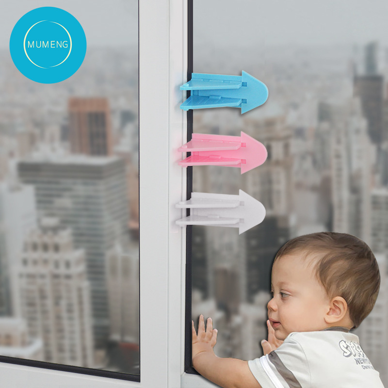 MUMENG Butterfly Shape Safety Sliding Door Lock Push and Pull Doors and ...