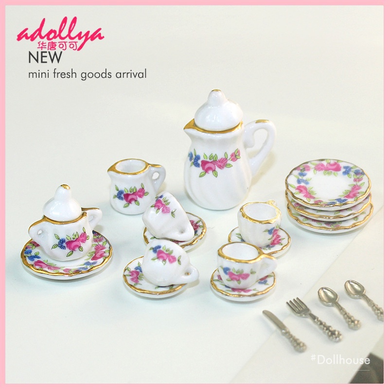 Barbie porcelain best sale tea set