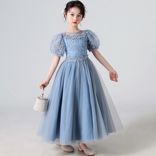 Kids Sequins Evening Bridesmaid Clothes For Girls Children Costume Lace  Princess Long Girl Party Porn Dress 13 14 10 12 Years - AliExpress