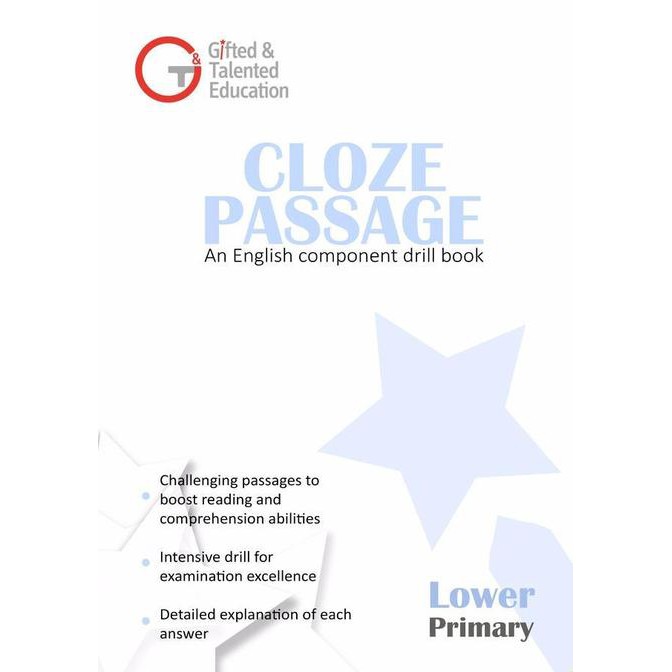 Cloze Passage Comprehension English Drill Book GEP (Lower Primary