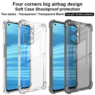 For Realme GT5 5G, IMAK Classic Transparent Crystal Soft Rubber Cover Case
