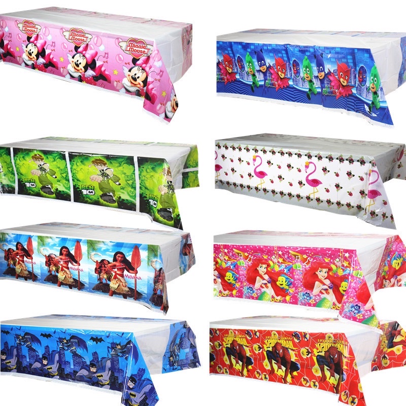 TABLE SKIRTING Cartoon boy & girl birthday party disposable