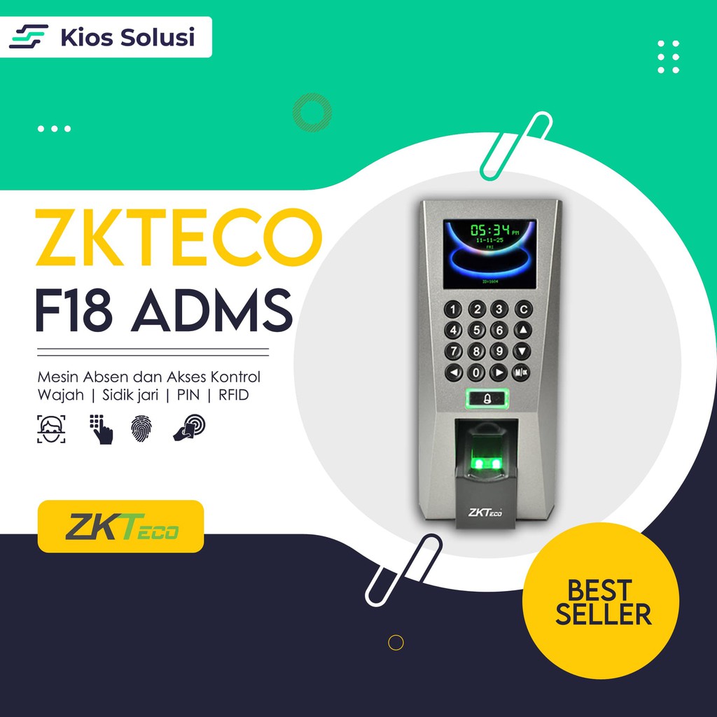 Absensi Machine Fingerprint Fingerprint Card Machine Zkteco F18