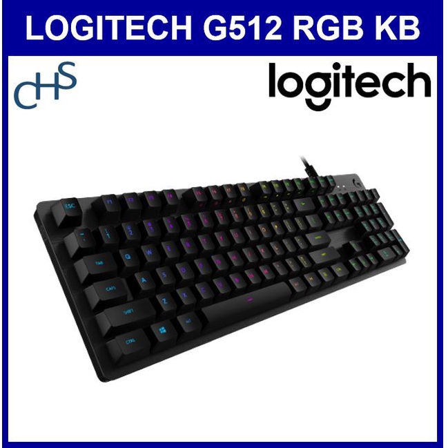 Logitech G512 Carbon RGB Gaming Keyboard Clicky Linear Tactile 920