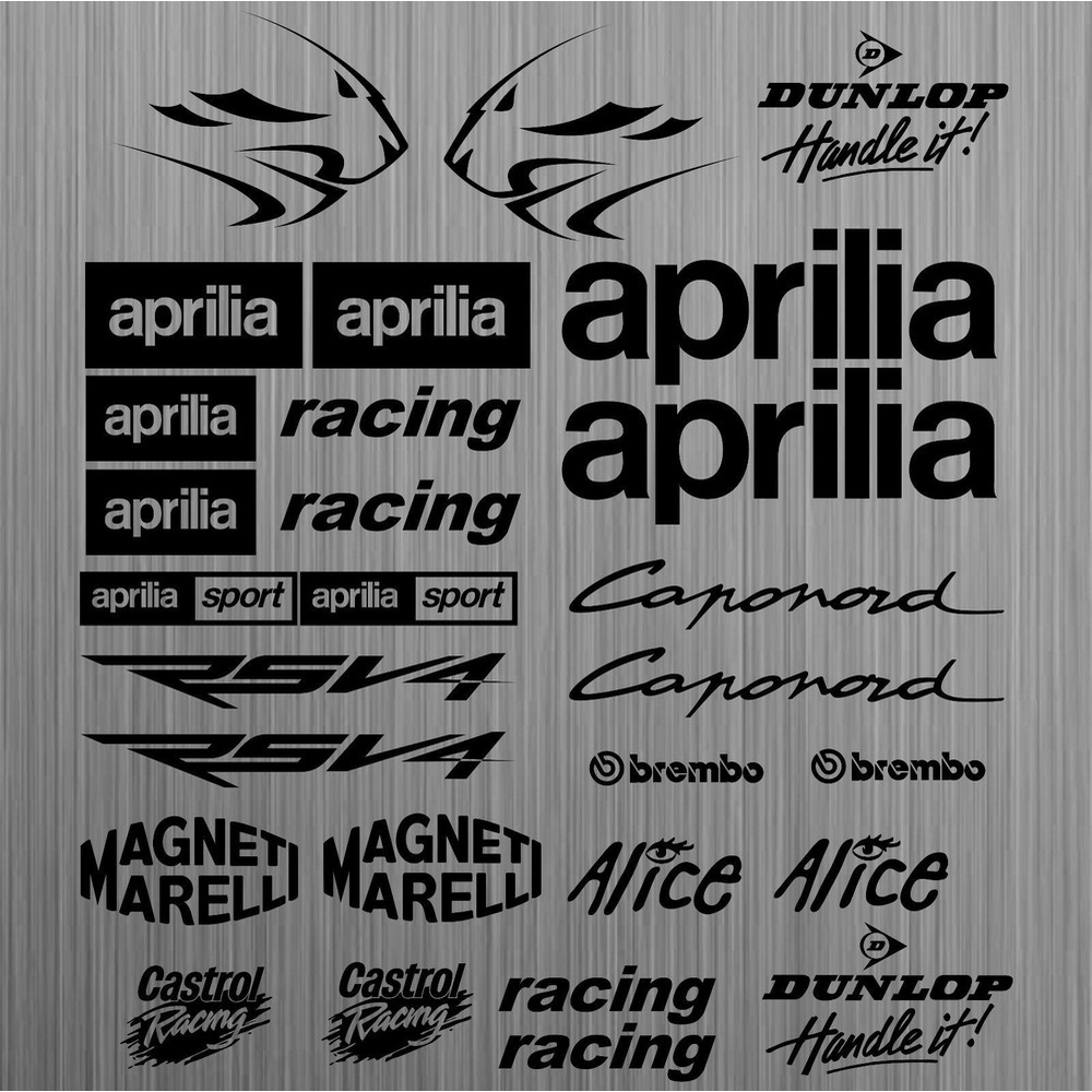 1 aufkleber Aprilia racing