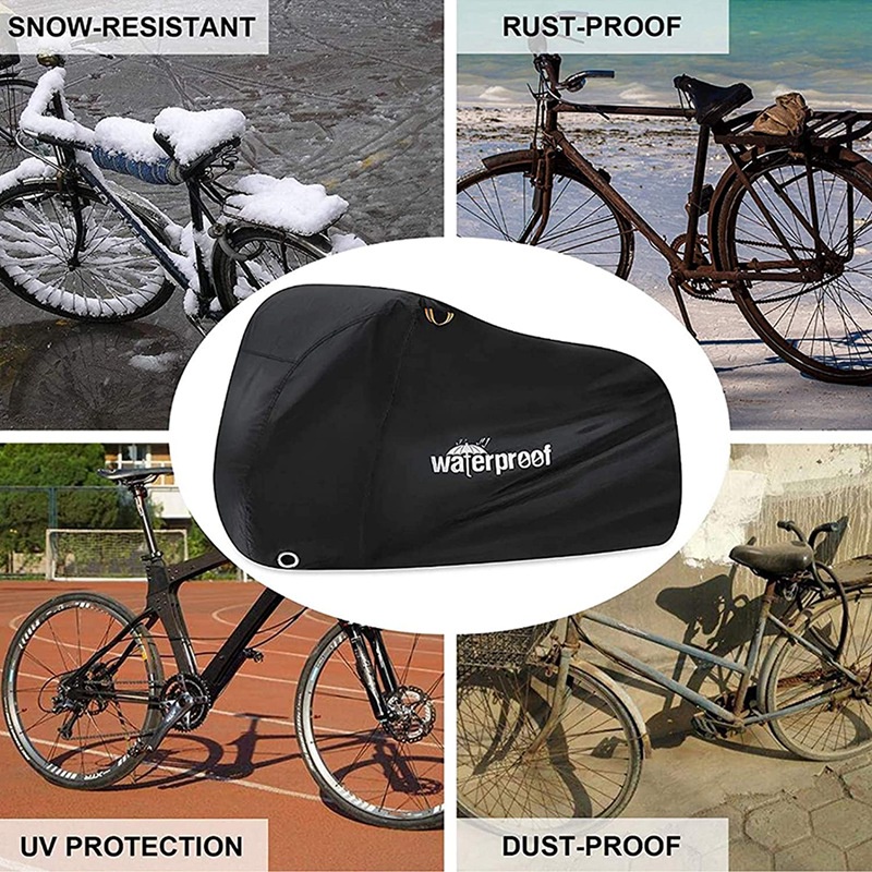 Bike Cover for 1 or 2 Bikes, 210T Waterproof Outdoor Bicycle Storage ...