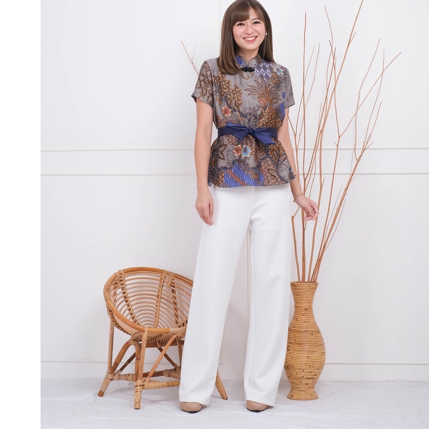 C2W Clothtowear Atasan Wanita All Size Satin Women's Clothes 601-ALT - Gambar 2