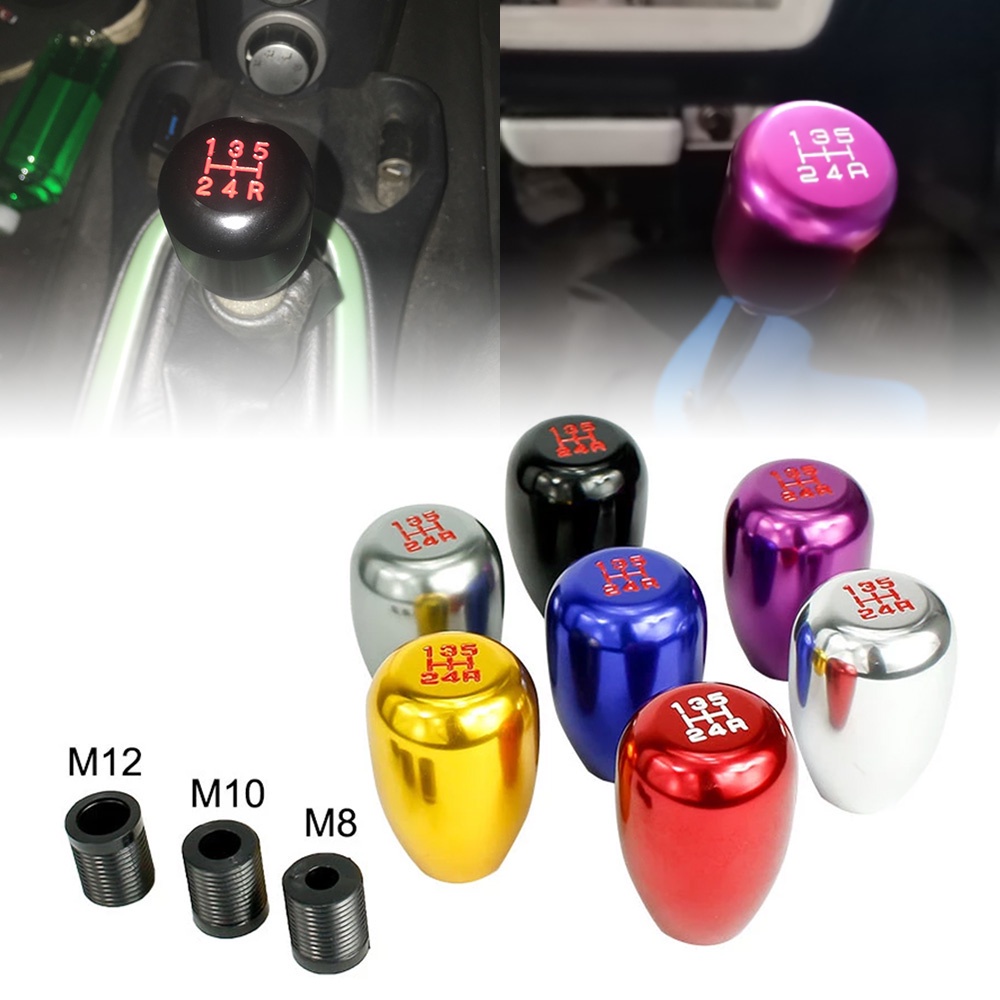 Racing 5 Speed Gear Shift Knob Aluminum Alloy JDM MT Gear Stick Shifter