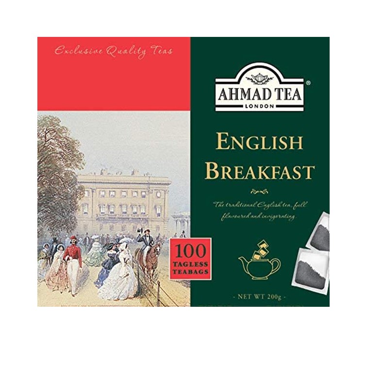 Ahmad Tea London English Breakfast 100 Tagless Teabags x 2g (200g